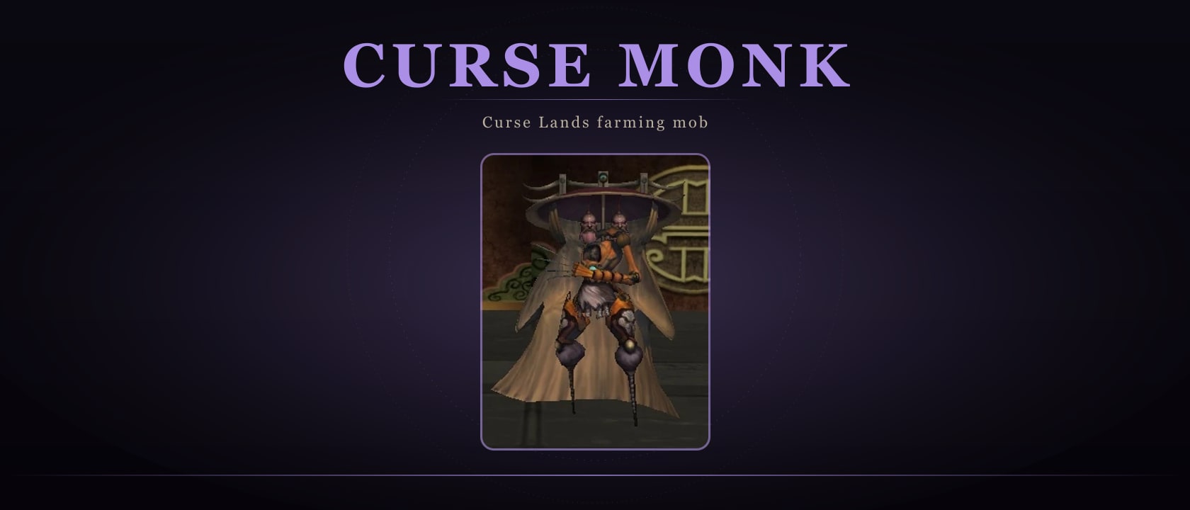Curse Monk
