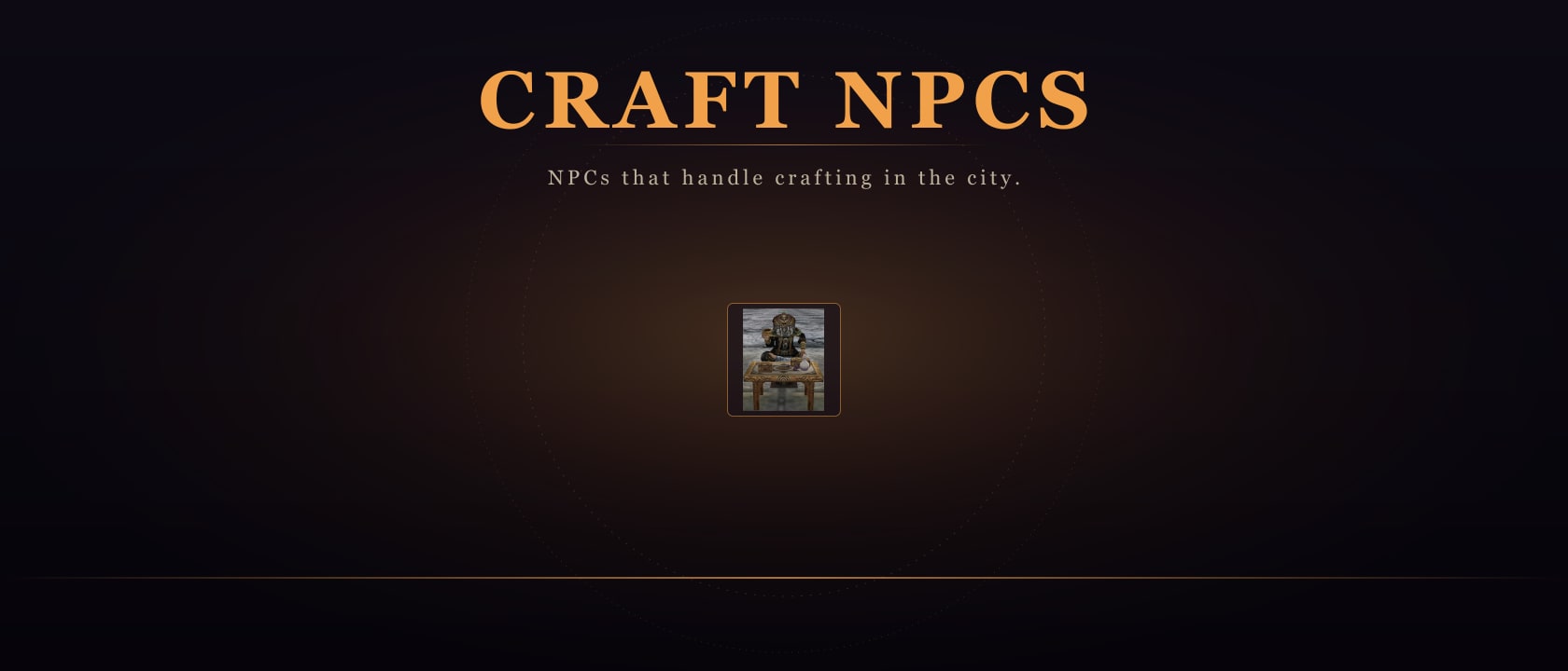 Craft NPCs