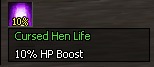 Cursed Hen Life - +10% HP