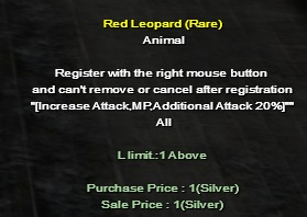 Mount at Level 50, ready to apply