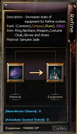 Refine with Gold Silver Stone