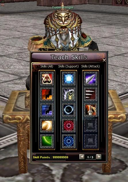 Trader Skills detail