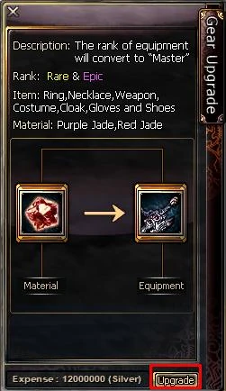 5) Press Upgrade to confirm